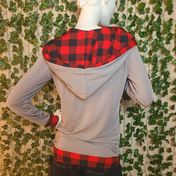 Dressfo Women's Bodycon Cabincore Oversized Hood Hoodie Top size S - Picture 5 of 13